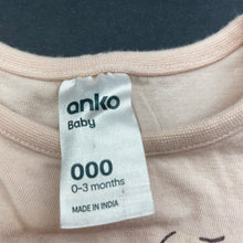 Load image into Gallery viewer, Girls Anko, pink cotton t-shirt / top, cockatoo, EUC, size 000,  