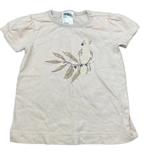 Load image into Gallery viewer, Girls Anko, pink cotton t-shirt / top, bird, EUC, size 000,  