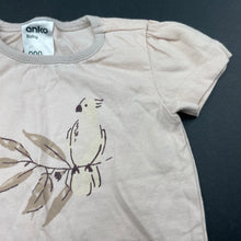 Load image into Gallery viewer, Girls Anko, pink cotton t-shirt / top, bird, EUC, size 000,  