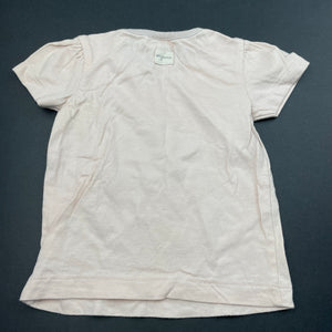 Girls Anko, pink cotton t-shirt / top, bird, EUC, size 000,  