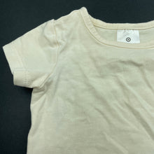 Load image into Gallery viewer, unisex Target, cream stretchy t-shirt / top, EUC, size 000,  