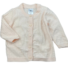 Load image into Gallery viewer, Girls Target, pink knitted cotton cardigan, EUC, size 000,  