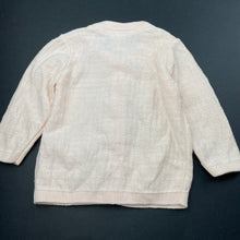 Load image into Gallery viewer, Girls Target, pink knitted cotton cardigan, EUC, size 000,  