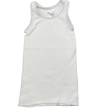 Load image into Gallery viewer, unisex Target, white ribbed cotton singlet top, GUC, size 0000,  