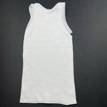 Load image into Gallery viewer, unisex Target, white ribbed cotton singlet top, GUC, size 0000,  