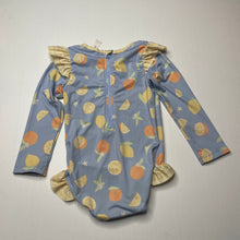 Load image into Gallery viewer, Girls Dymples, long sleeve swim one-piece, FUC, size 1,  