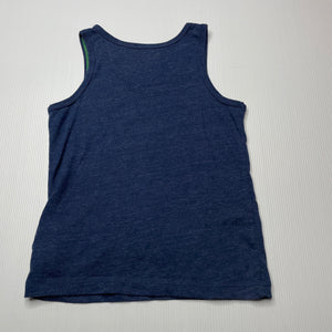 Boys GAP, navy marle singlet / tank top, GUC, size 2,  