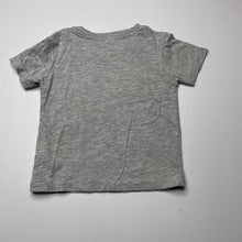 Load image into Gallery viewer, Boys Dymples, grey t-shirt / top, applique cars, EUC, size 0,  