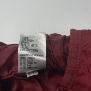 unisex Anko, red hooded jacket / coat, GUC, size 0,  