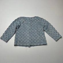 Load image into Gallery viewer, unisex Baby Gear, blue fleece lightweight long sleeve top, GUC, size 0,  