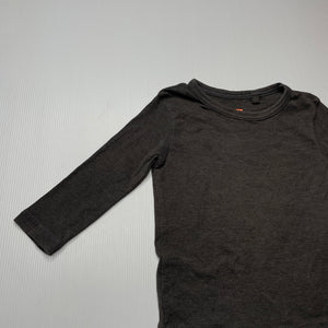 Boys Cotton On, grey long sleeve t-shirt / top, FUC, size 1,  