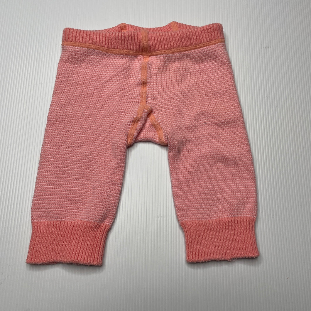 Girls Bonds, stretchy knit leggings / bottoms, FUC, size 000-00,  
