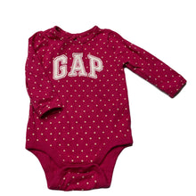 Load image into Gallery viewer, Girls GAP, pink spotted cotton bodysuit / romper, GUC, size 00,  