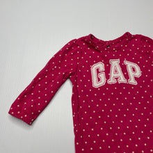Load image into Gallery viewer, Girls GAP, pink spotted cotton bodysuit / romper, GUC, size 00,  