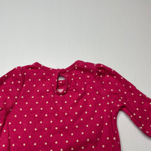 Load image into Gallery viewer, Girls GAP, pink spotted cotton bodysuit / romper, GUC, size 00,  