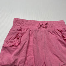Load image into Gallery viewer, Girls Favourites, pink cotton shorts, elasticated, GUC, size 0,  