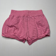 Load image into Gallery viewer, Girls Favourites, pink cotton shorts, elasticated, GUC, size 0,  