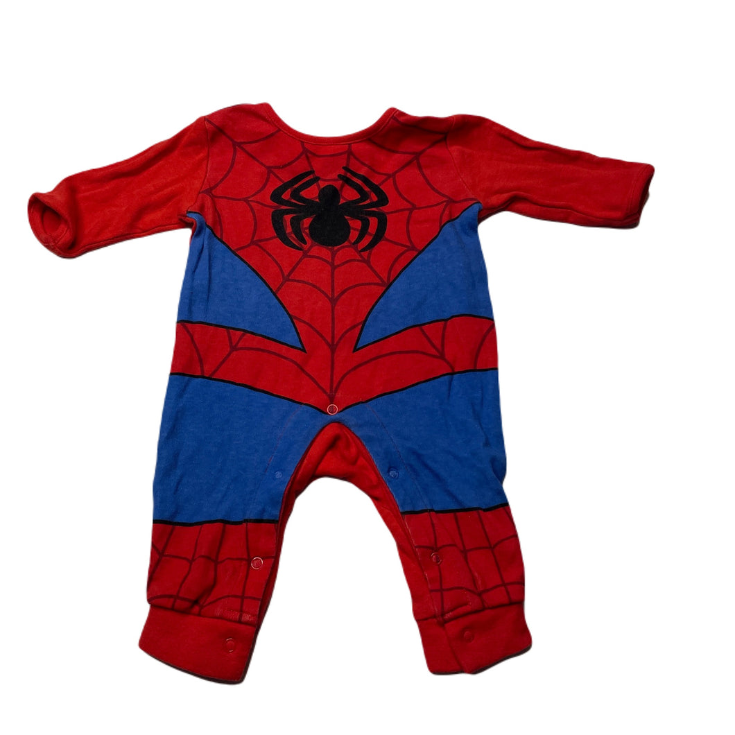 Boys Marvel, Spiderman cotton romper, GUC, size 0000,  