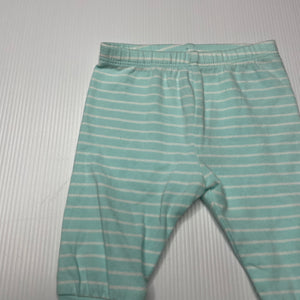 unisex Target, striped stretchy leggings / bottoms, EUC, size 0000,  