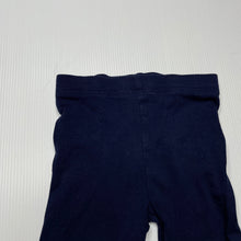 Load image into Gallery viewer, Girls Dymples, navy stretchy ruffle leggings / bottoms, EUC, size 0,  