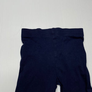 Girls Dymples, navy stretchy ruffle leggings / bottoms, EUC, size 0,  