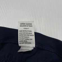 Load image into Gallery viewer, Girls Dymples, navy stretchy ruffle leggings / bottoms, EUC, size 0,  