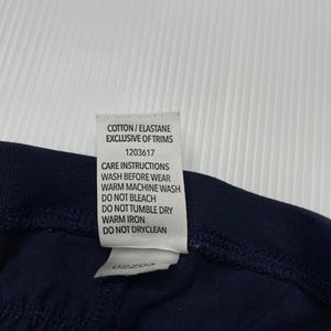 Girls Dymples, navy stretchy ruffle leggings / bottoms, EUC, size 0,  