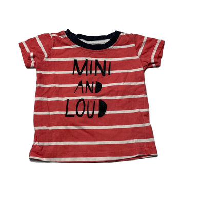 Boys Kids & Co, striped cotton t-shirt / top, GUC, size 00,  