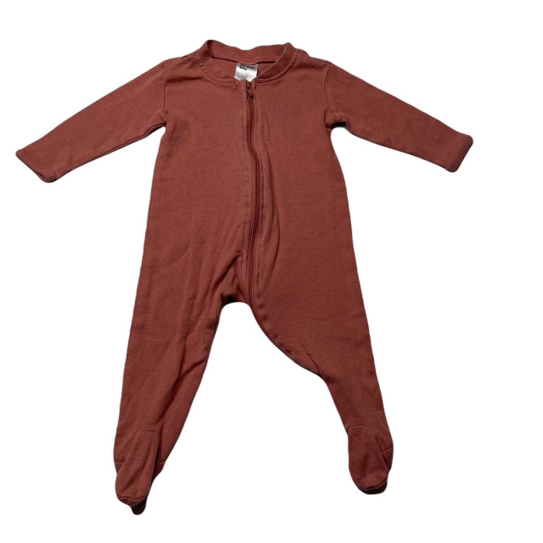 unisex Anko, soft organic cotton zip coverall / romper, FUC, size 000,  