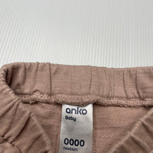 Load image into Gallery viewer, Girls Anko, organic cotton pants / bottoms, elasticated, EUC, size 0000,  