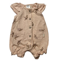 Load image into Gallery viewer, Girls Anko, pink organic cotton romper, cockatoos, GUC, size 0000,  
