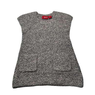 Girls Sprout, grey boucle knit dress, EUC, size 0, L: 38cm