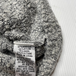 Girls Sprout, grey boucle knit dress, EUC, size 0, L: 38cm