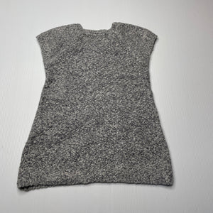 Girls Sprout, grey boucle knit dress, EUC, size 0, L: 38cm