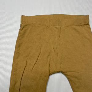 unisex Anko, mustard stretchy leggings / bottoms, EUC, size 0,  