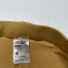 Load image into Gallery viewer, unisex Anko, mustard stretchy leggings / bottoms, EUC, size 0,  