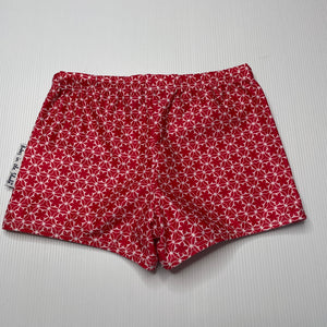 Girls Babes in the Shade, red & white swim shorts, elasticated, EUC, size 4,  