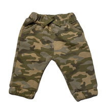 Load image into Gallery viewer, Boys Wee Babes, fleece lined camo print track pants, elasticated, FUC, size 000,  