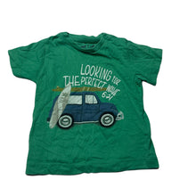 Load image into Gallery viewer, Boys green, cotton t-shirt / top, FUC, size 00,  