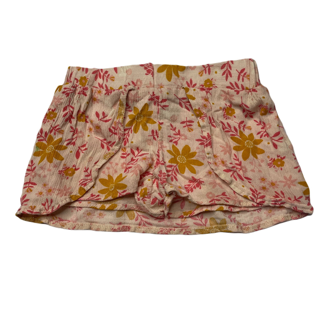 Girls Mango, floral viscose shorts, elasticated, GUC, size 2,  