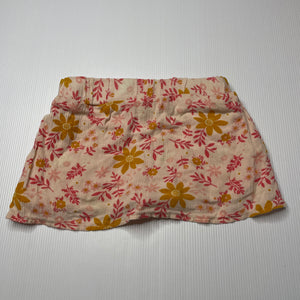 Girls Mango, floral viscose shorts, elasticated, GUC, size 2,  