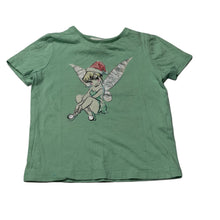 Load image into Gallery viewer, Girls Cotton On, Disney Tinkerbell Christmas cotton t-shirt / top, GUC, size 2,  