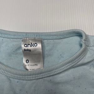 Boys Anko, blue t-shirt / top, fish, GUC, size 0,  