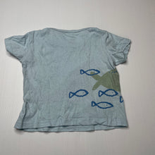 Load image into Gallery viewer, Boys Anko, blue t-shirt / top, fish, GUC, size 0,  