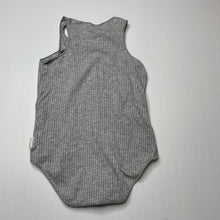 Load image into Gallery viewer, unisex Bonds, grey stretchy singletsuit romper, GUC, size 1,  