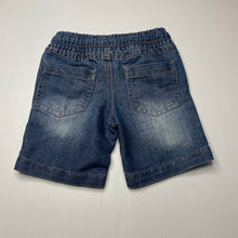 Load image into Gallery viewer, Boys Pumpkin Patch, blue denim shorts, elasticated, GUC, size 1,  