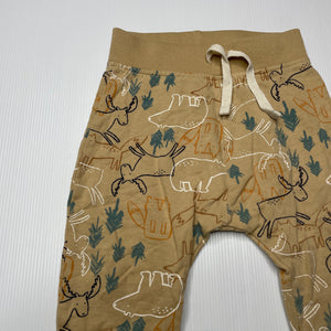 Boys Anko, fleece lined lightweight cotton pants / bottoms, EUC, size 0,  