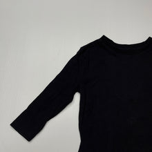 Load image into Gallery viewer, unisex Anko, black cotton long sleeve t-shirt / top, EUC, size 1,  