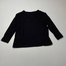 Load image into Gallery viewer, unisex Anko, black cotton long sleeve t-shirt / top, EUC, size 1,  