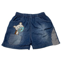 Load image into Gallery viewer, Boys lightweight, cotton shorts, elasticated, GUC, size 0,  